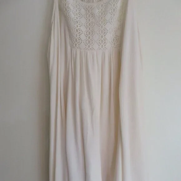 Mossimo | Size XL | White Cream Crochet Lace Boho Whimsy Sleeveless Mini Dress - Picture 2 of 9